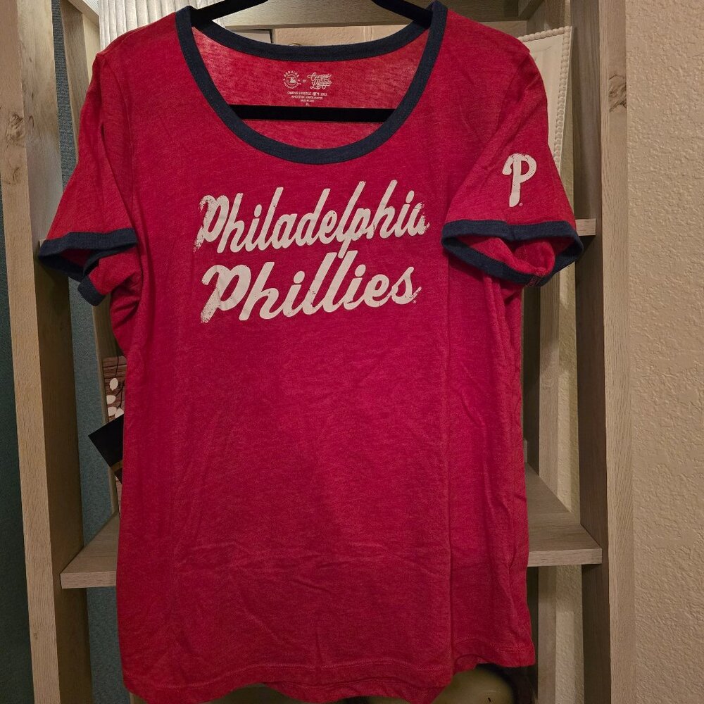 Phillies Baseball Tee, sz XL